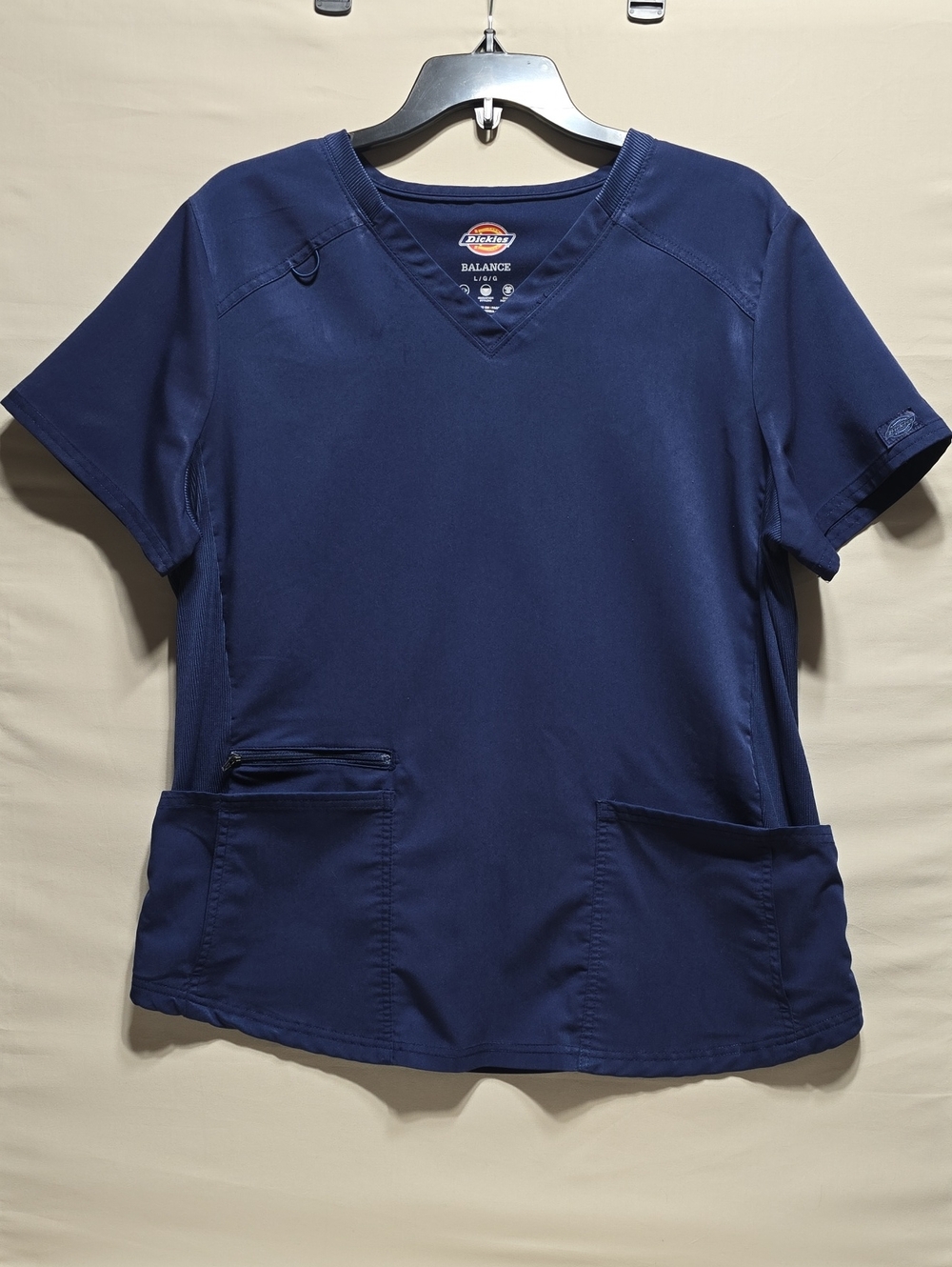 Dickies Women's Scrub Top Short Sleeve V-Neck - Navy